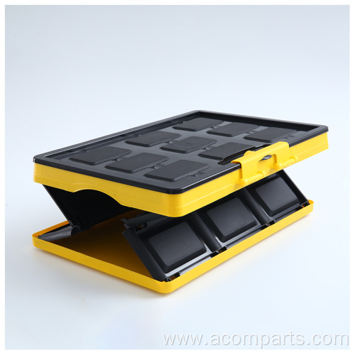 customized multipurpose yellow plastic car trunk organizer